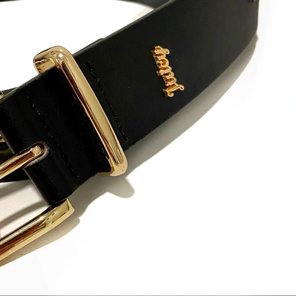 JUICY COUTURE Black Gold Chain Belt NWT
